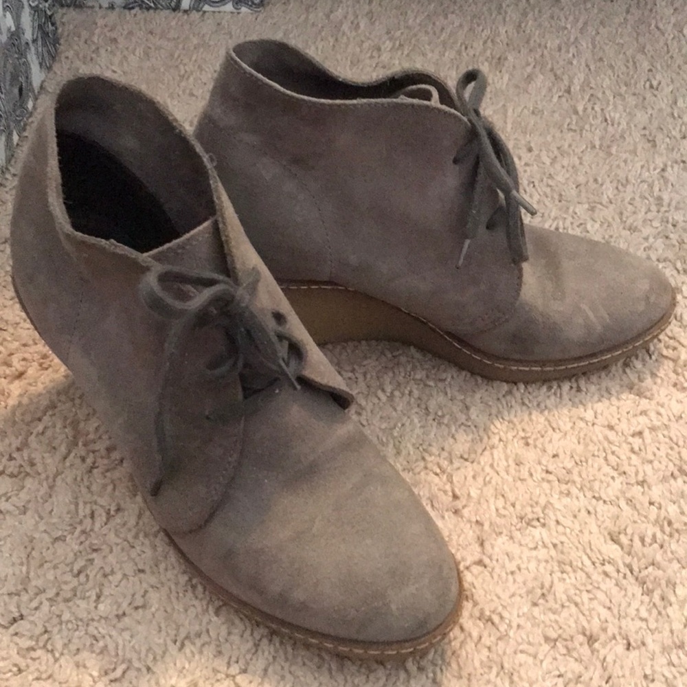J.Crew MacAlister Wedge Boots Gray Sz.6